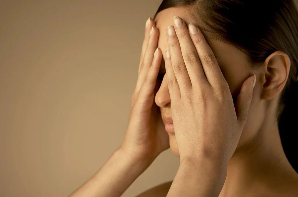 Palm exercise for the eyes